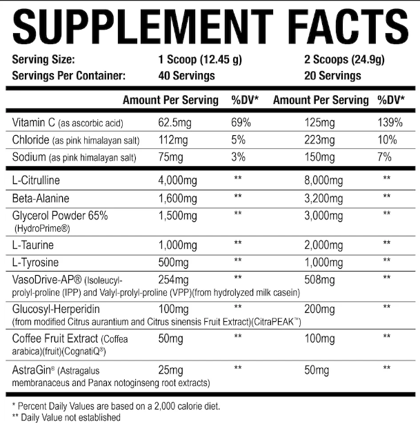 Axe & Sledge HYDRAULIC V2 | NON STIM PRE-WORKOUT